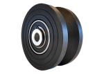 Solid Black Nylon V-Grooved Wheel